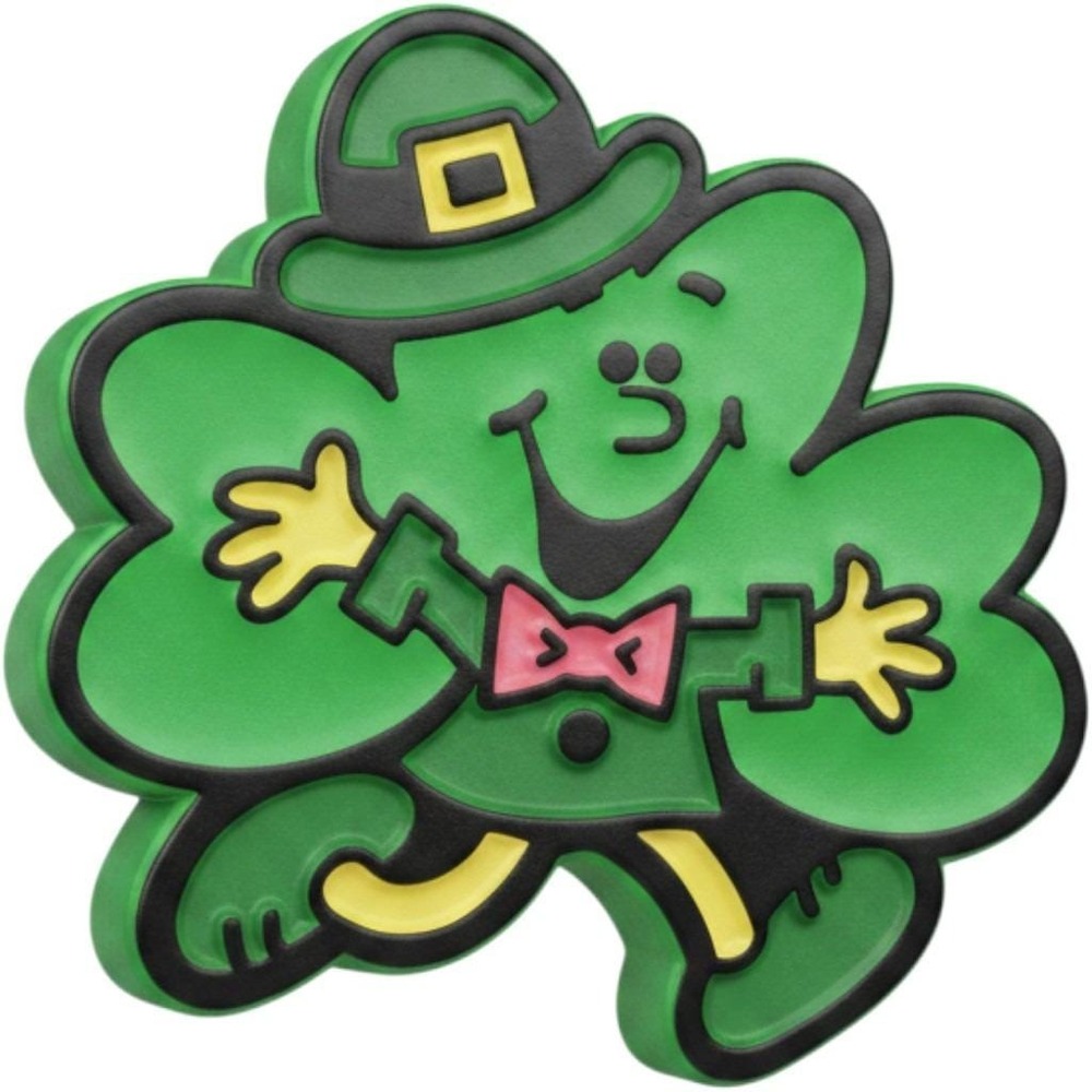 1981 Vintage Hallmark Shamrock Pin Saint Patrick's Day Retro Green Clover Brooch